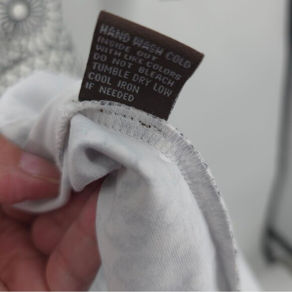 J. Mclaughlin Lila Wrap Dress Catalina Cloth Medallion Print Black White XS - Picture 11 of 16